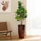 Glitzhome® Oversized Gradient Faux Ceramic Tall Plastic Planters, 2ct.